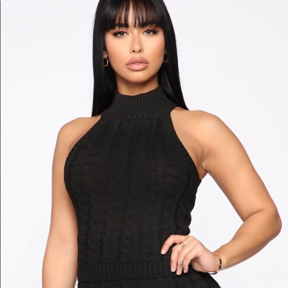 Fashion nova black sweater top